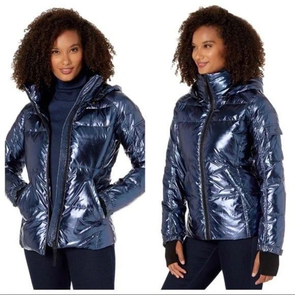 S13 Metallic Kylie Down Puffer Jacket size S
